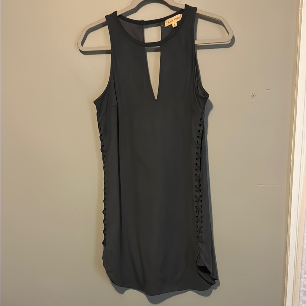 Black Swan Sleeveless Dress in Dark Gray (Sz 8)